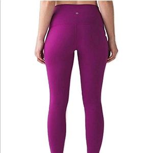 Lululemon Wunder Under High Rise Purple